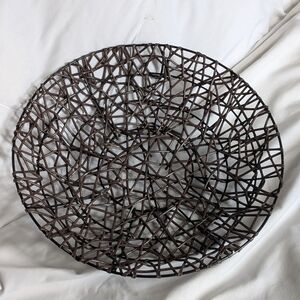 Modern Brown Woven Art Bowl